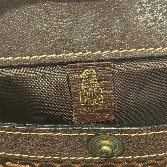 Mark cross vintage monogram canvas Leather Men's portfolio Bag - Picture 4 of 16